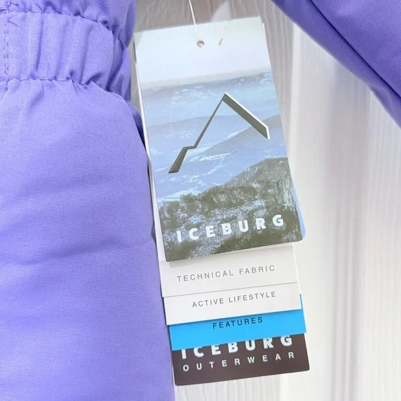 ICEBURG Girls Lilac Snowsuit ,Size kids S (4/5) , Keep warm in style - Picture 2 of 16